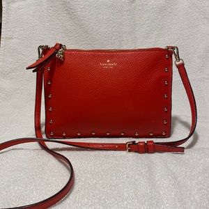KATE SPADE RED LEATHER CROSS BODY